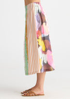 Pattern Clash Skirt - Jumble Panel