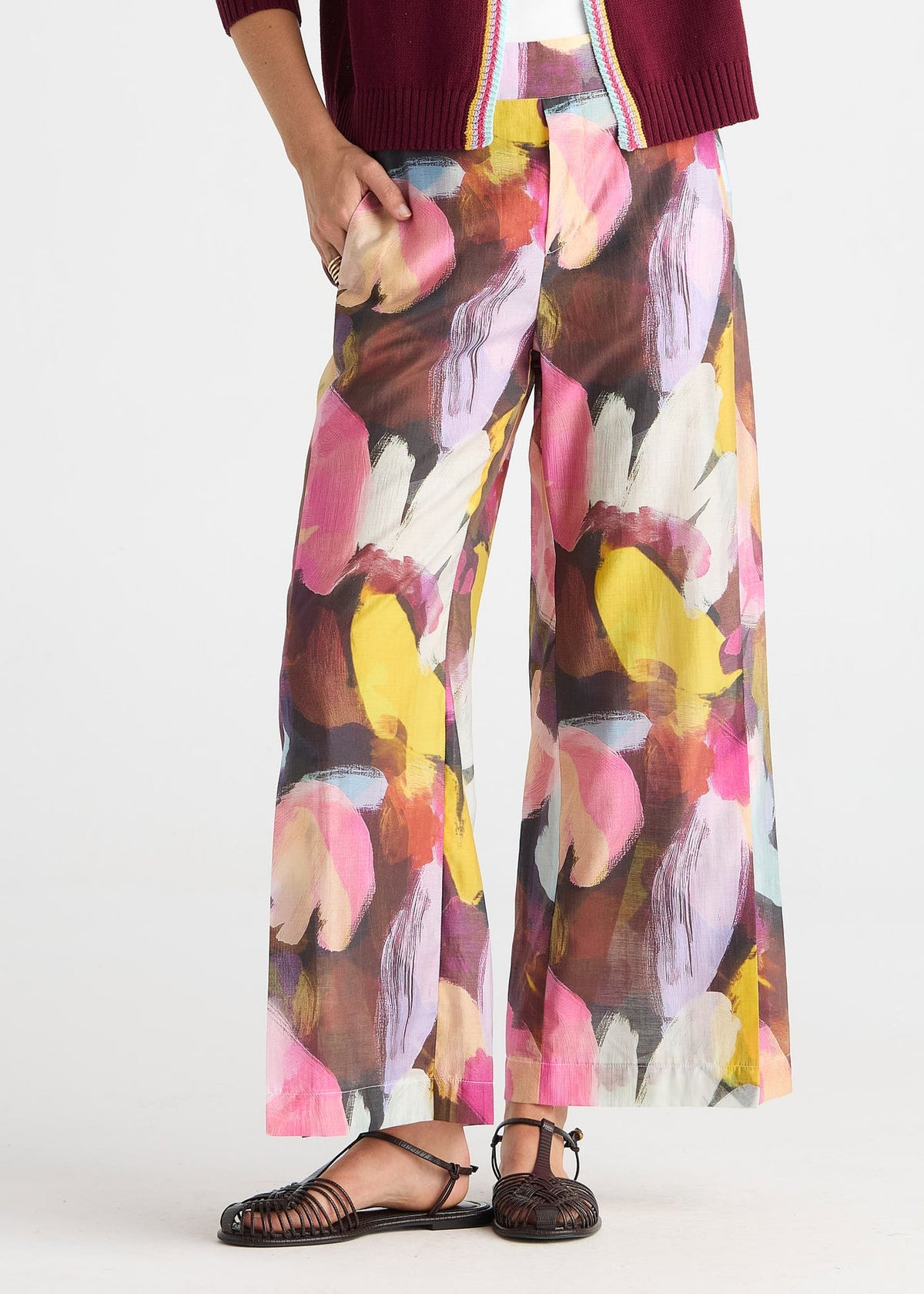 Wide Leg Pant - Sunset