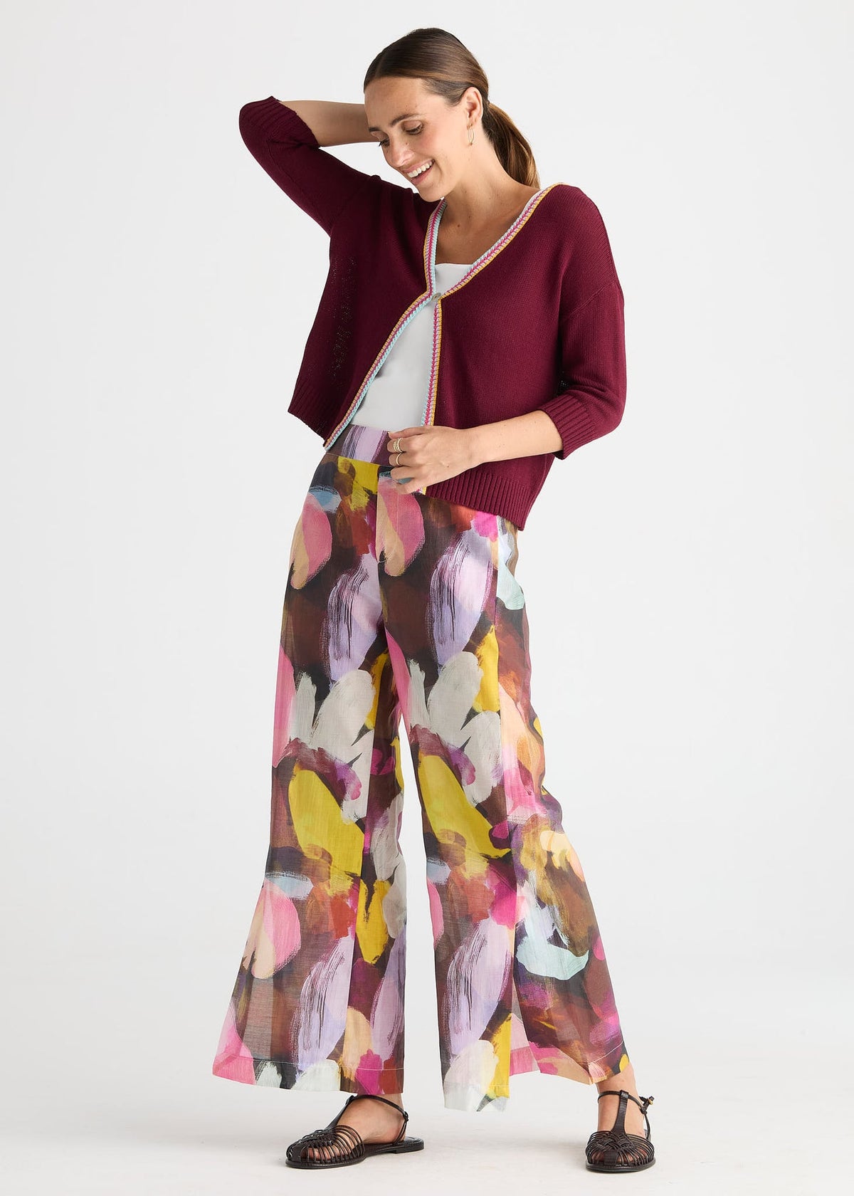 Wide Leg Pant - Sunset