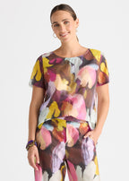Pattern Clash Top - Sunset