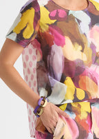 Pattern Clash Top - Sunset