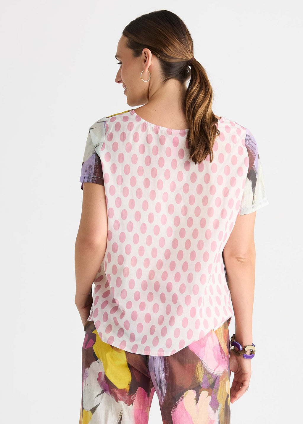 Pattern Clash Top - Sunset