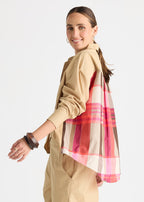 Checked Back Shirt