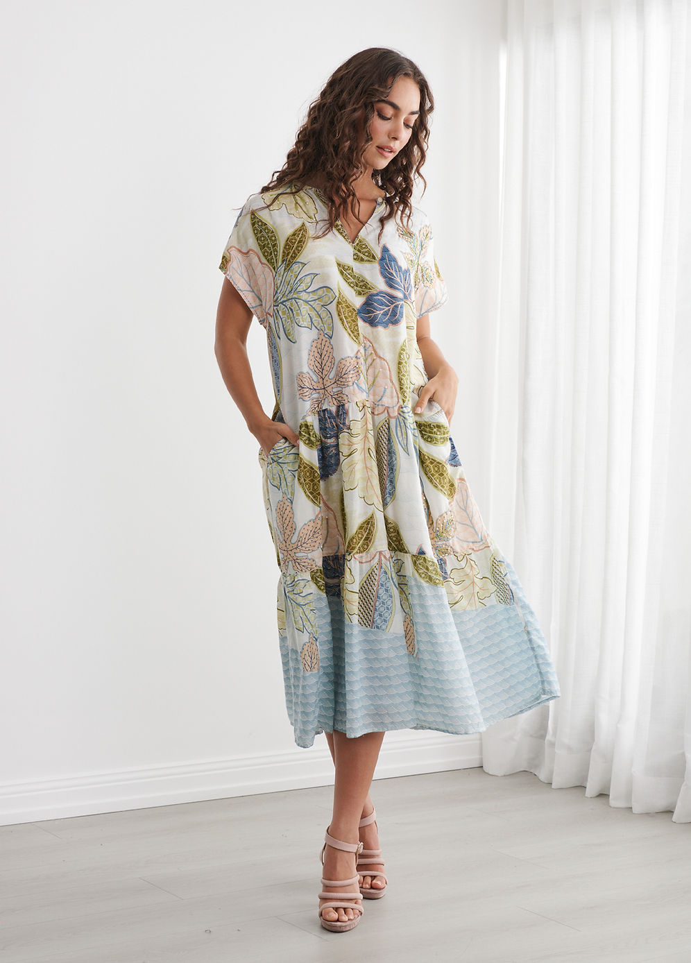Floriental Print Dress