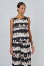 Eruption Sleeveless Poplin Top