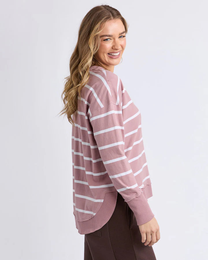 Farrah Stripe Long Sleeve Top