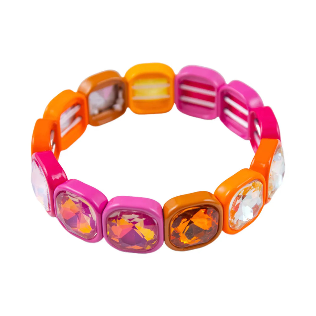 Colourful Gem Bangle Bracelet