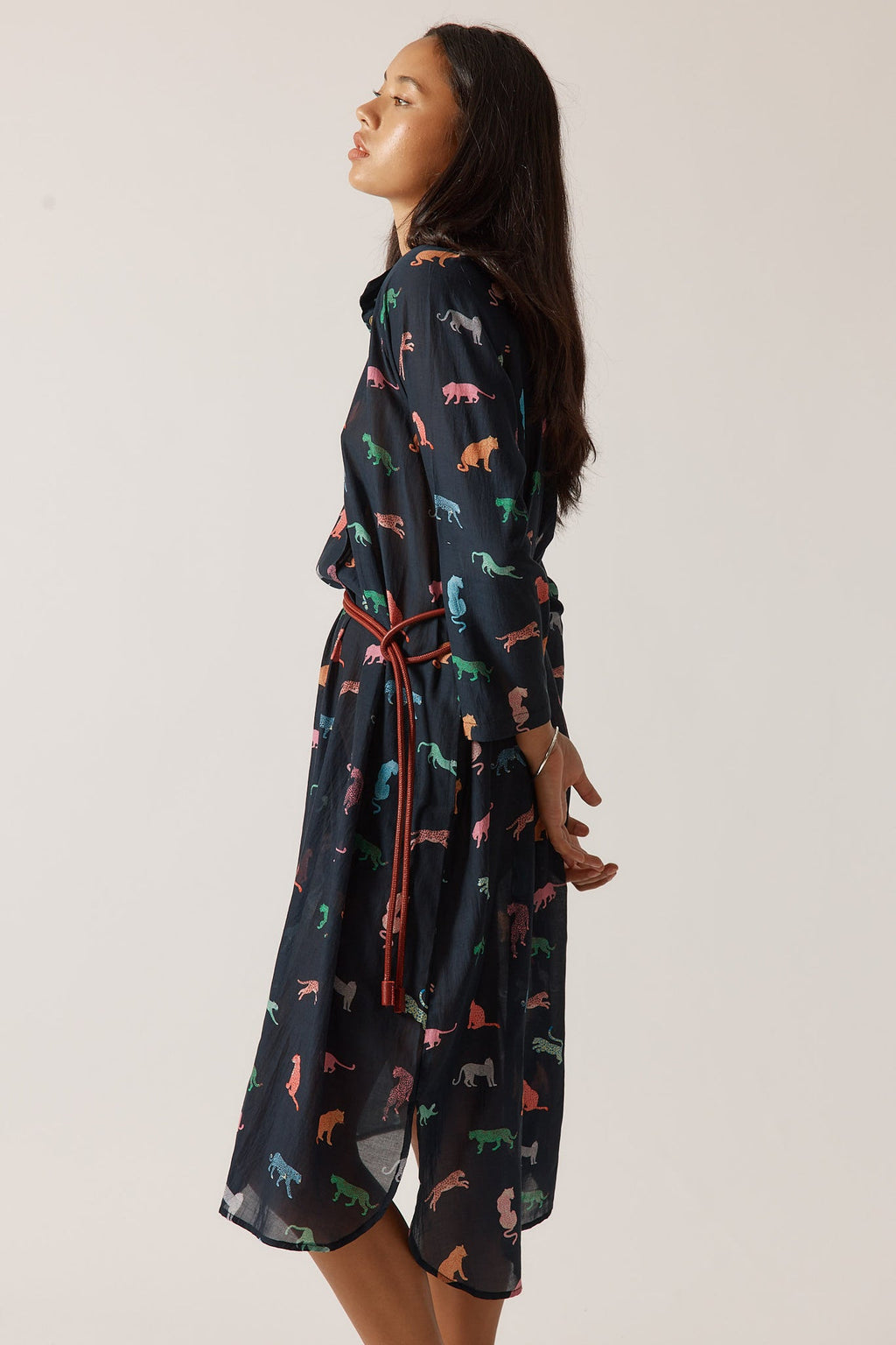 Funky Cats Midi Dress
