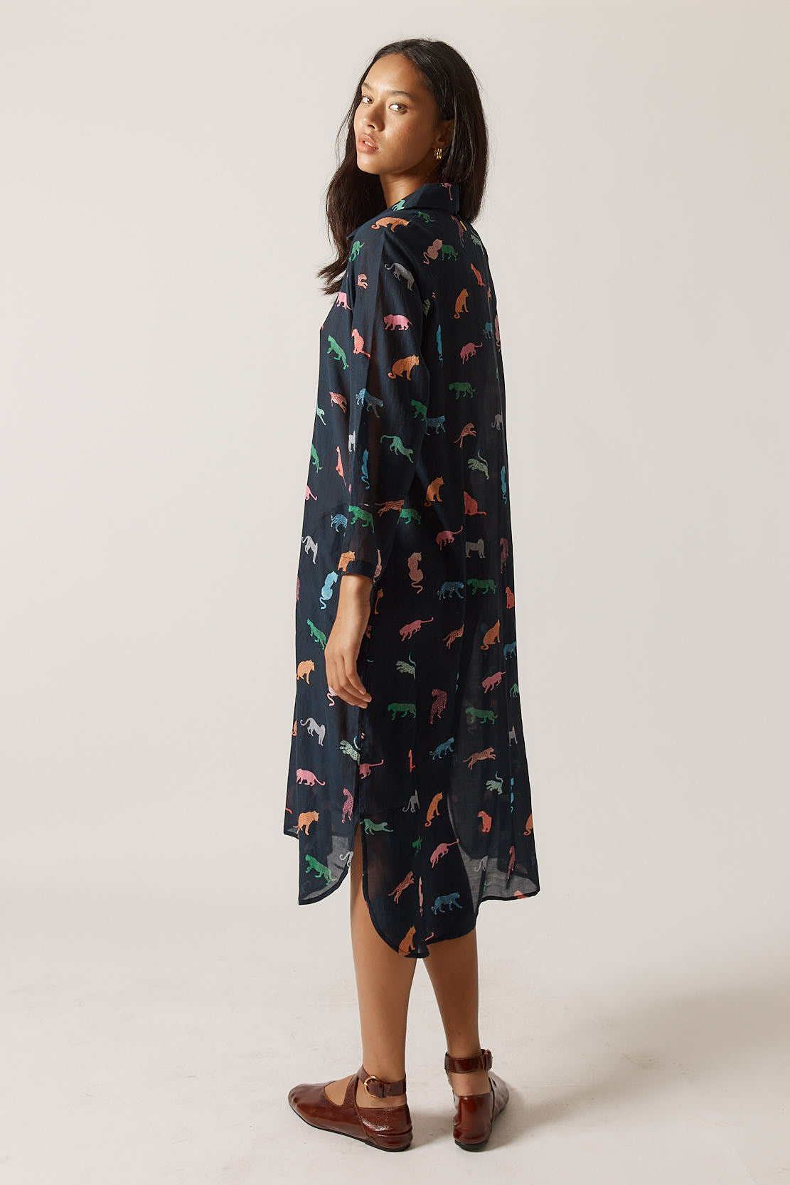 Funky Cats Midi Dress