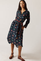Funky Cats Midi Dress