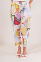 Petal Drift Linen Pant