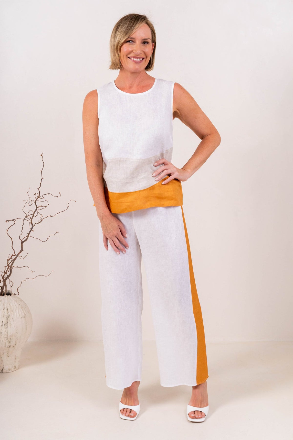 Linen Spliced Tank