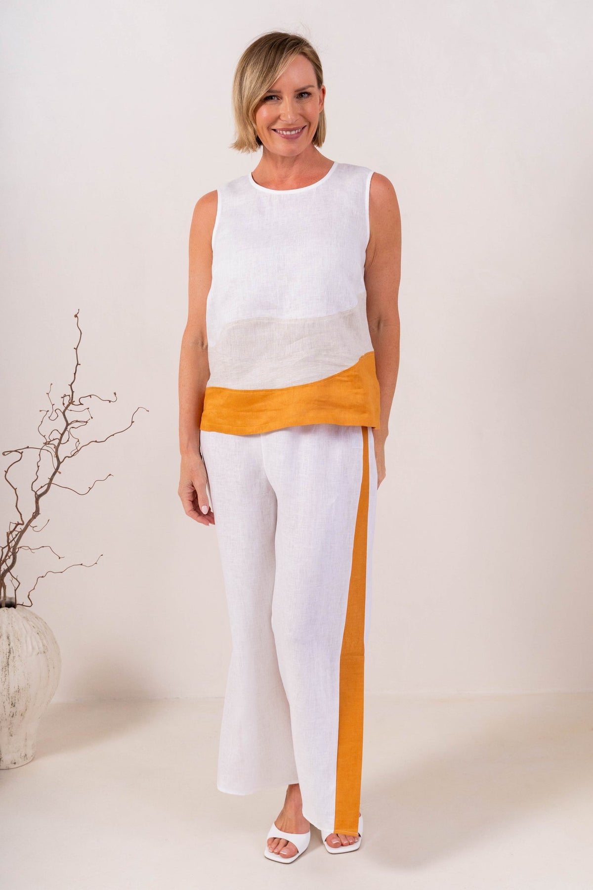 Linen Spliced Tank