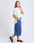 Atlas Denim Skirt Long