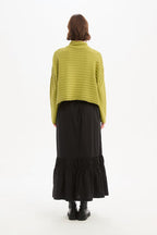Cowl Neck Button Knit