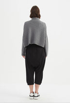 Cowl Neck Button Knit