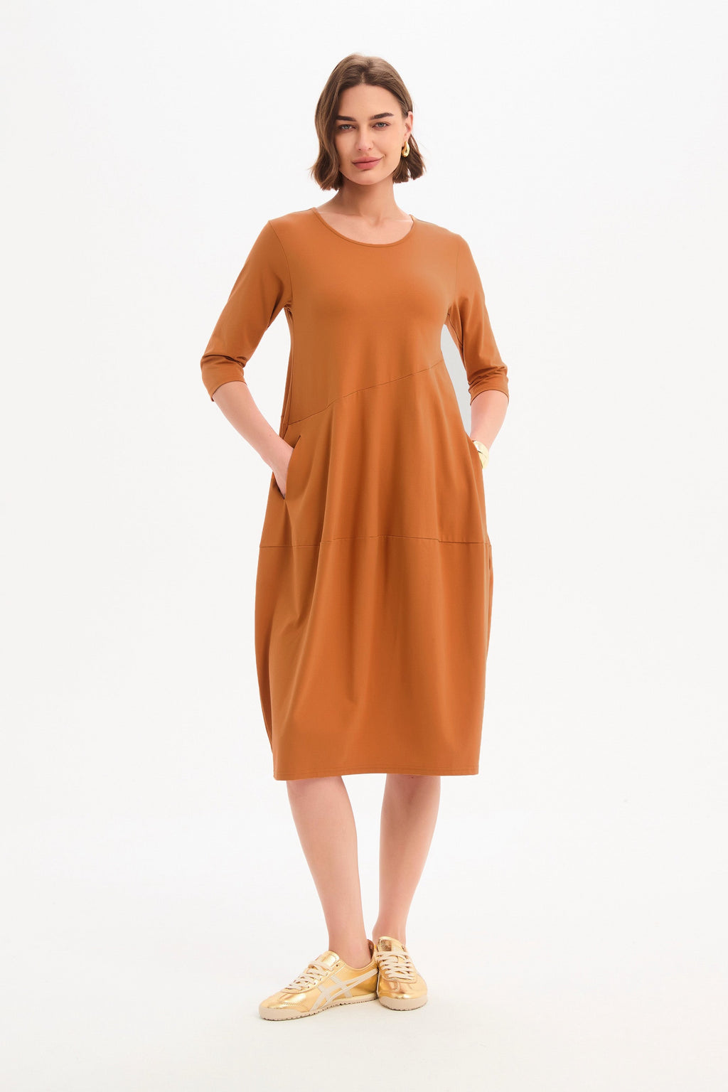 Diagonal Seam Dress
