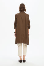 Handkerchief Hem Contrast Shirt