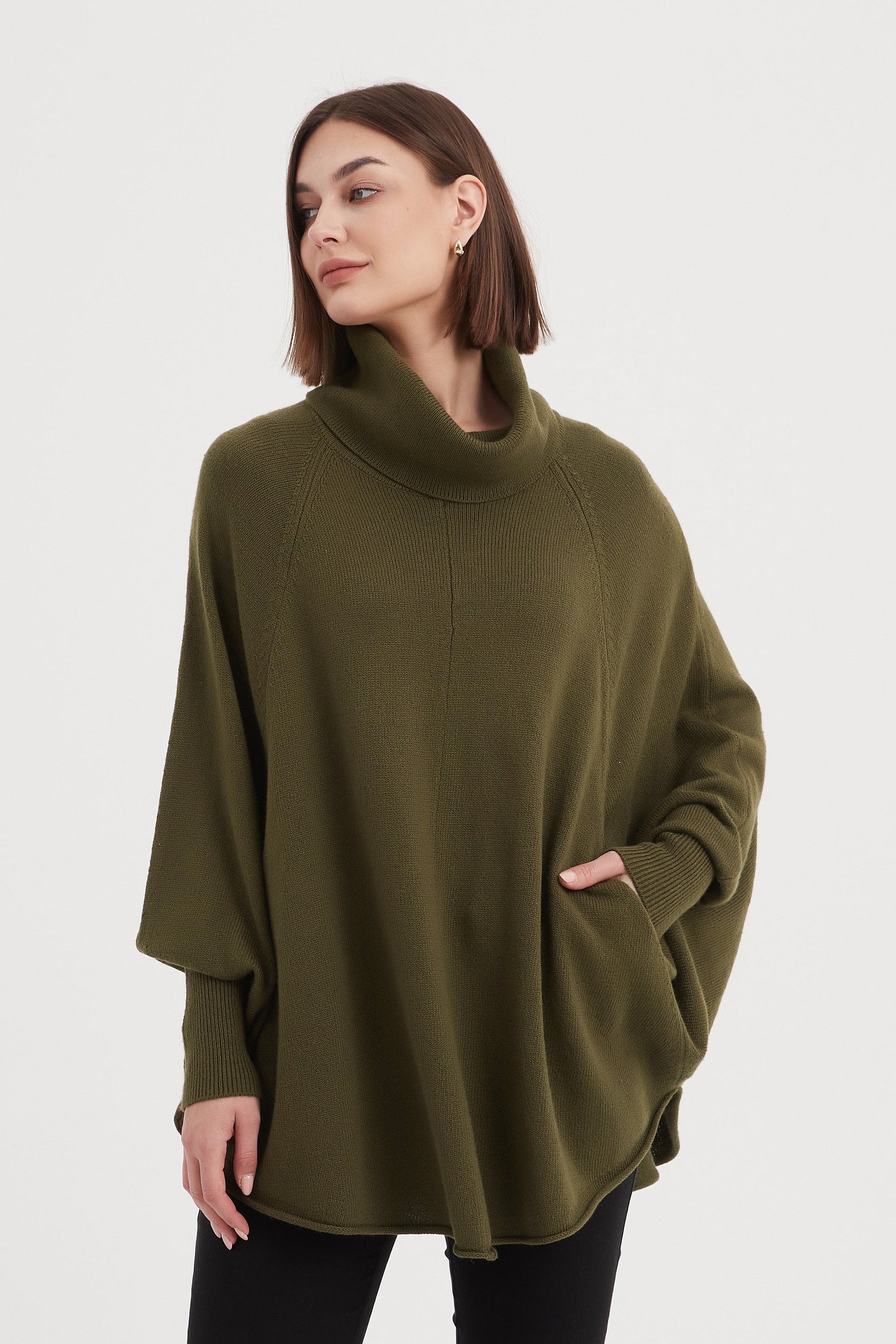 High Neck Oversized Knit