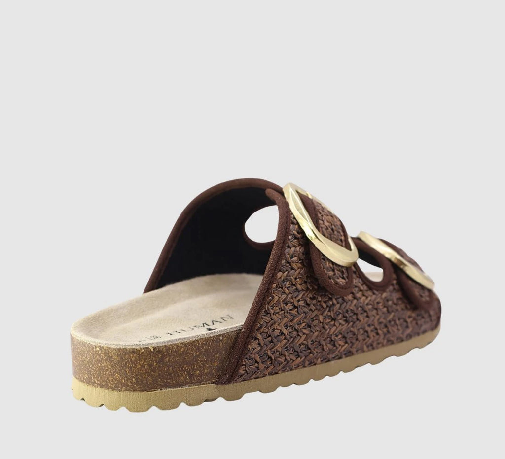 Sienna Raffia Slides